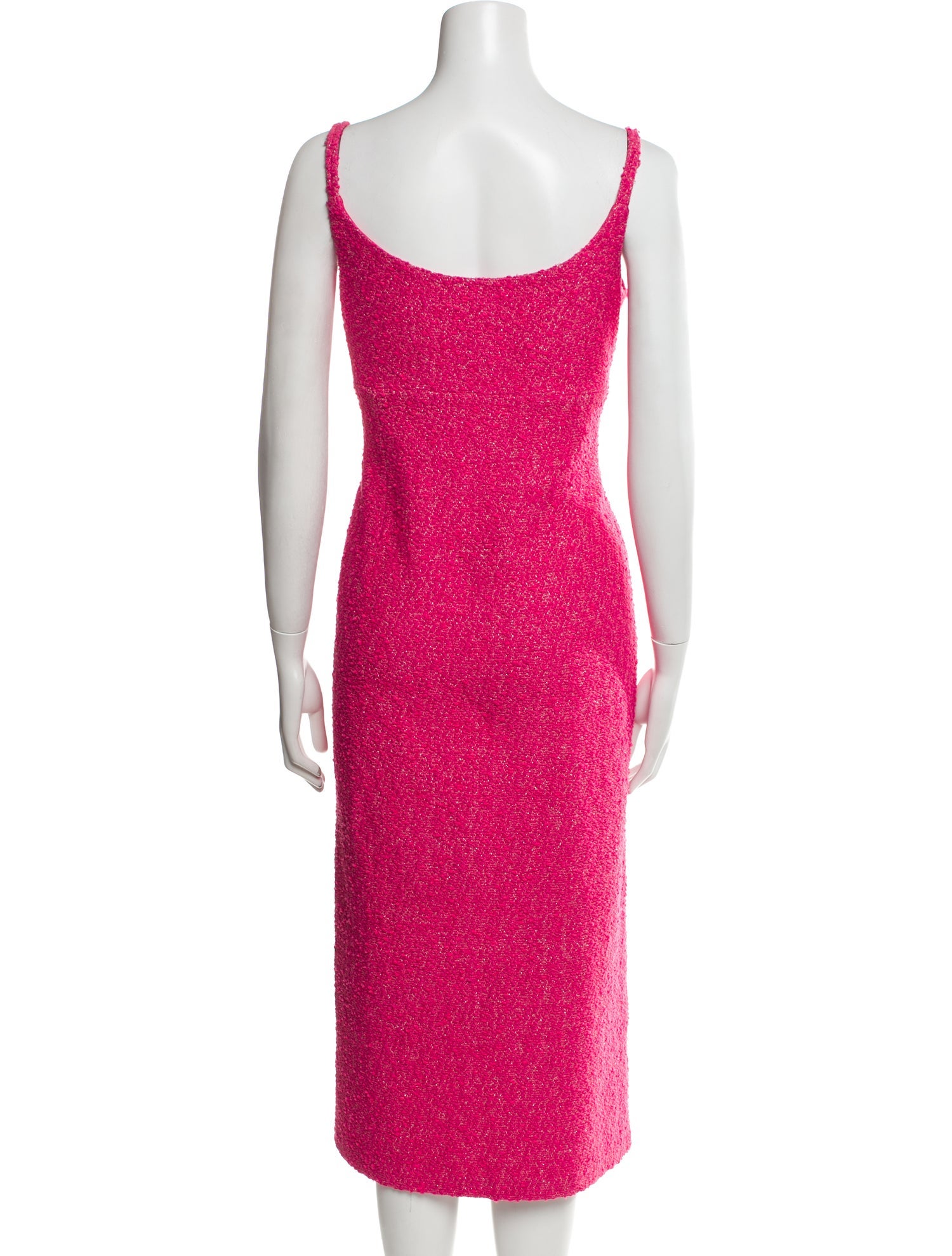 St. John V-Neck Midi Length Dress